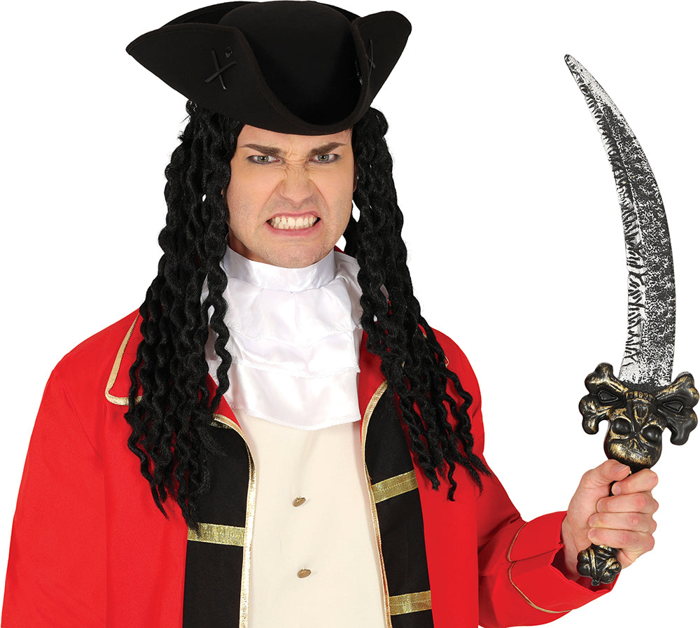 GP16249 – Piratenschwert Karneval Accessoire Deko – Farbe: Silber / Gold