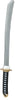 GP16263 – Ninja Samurai Schwert 70 cm Heroische Klinge – Farbe: Silber