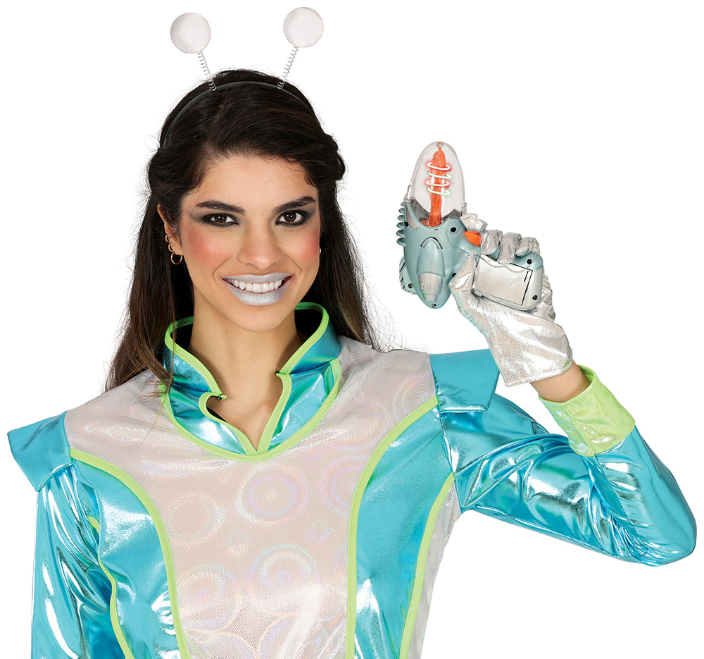 GP16324 – Superheld Abenteuerpistole Galaktische – Farbe: Silber