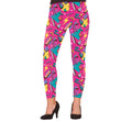 80S Karneval Retro Leggings Pink