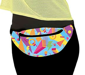 GP16412 – Retro 80er Jahre Geometrische Hip Bag – Farbe: Mehrfarbig