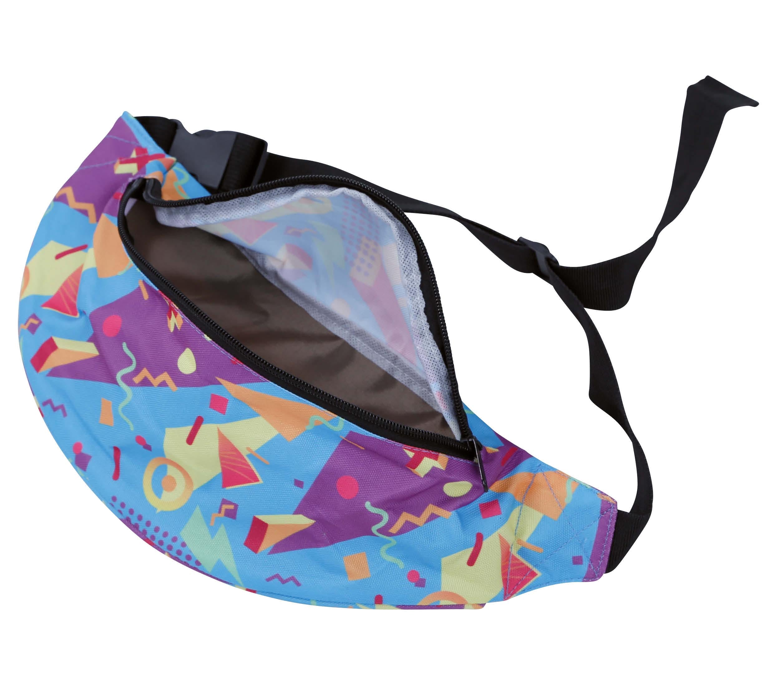 GP16412 – Retro 80er Jahre Geometrische Hip Bag – Farbe: Mehrfarbig