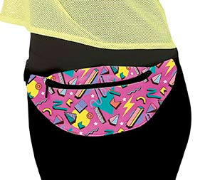 GP16412 – Retro 80er Jahre Geometrische Hip Bag – Farbe: Pink