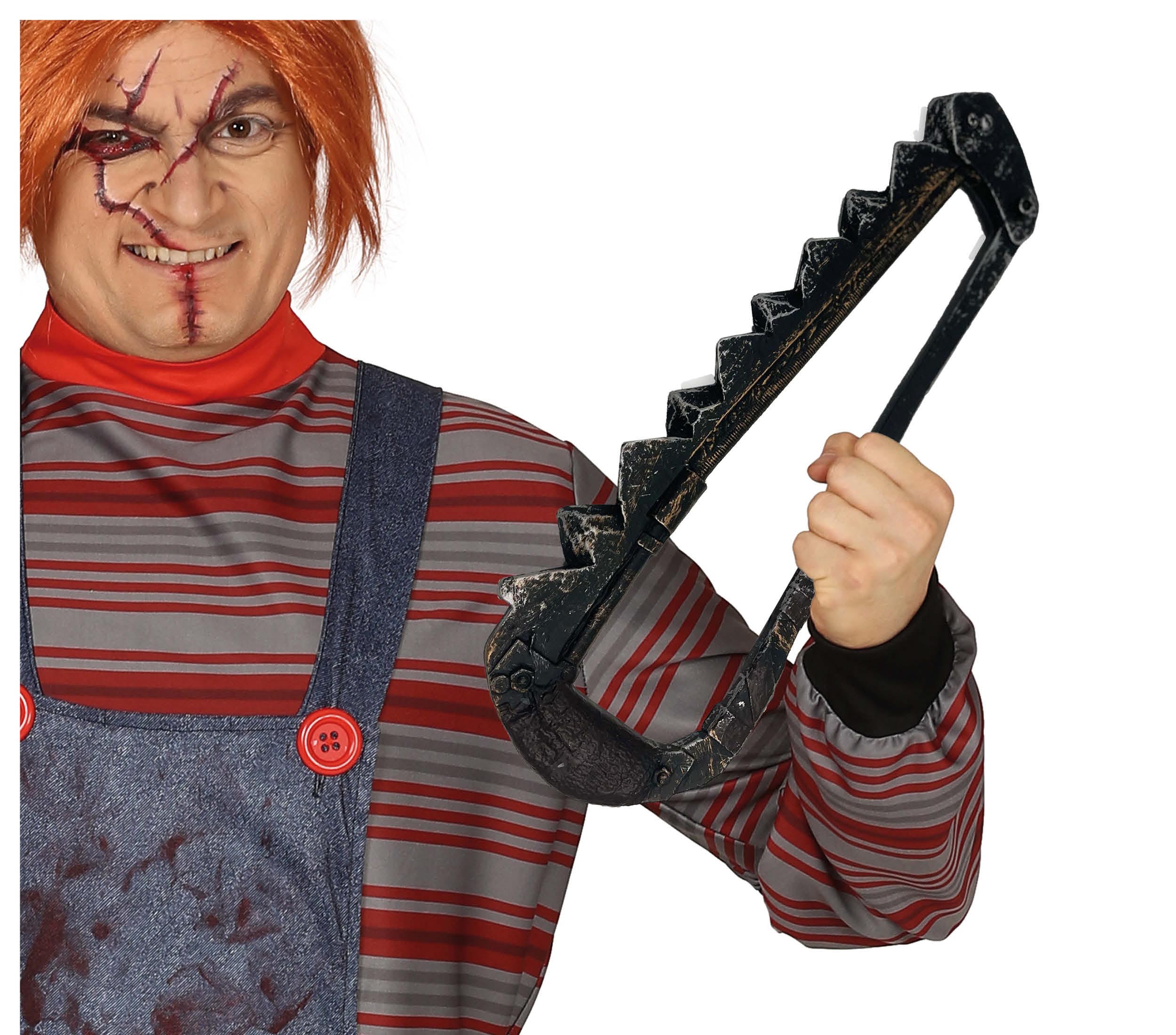 GP16421 – Horror Säge Halloween Grusel Kostüm – Farbe: Schwarz