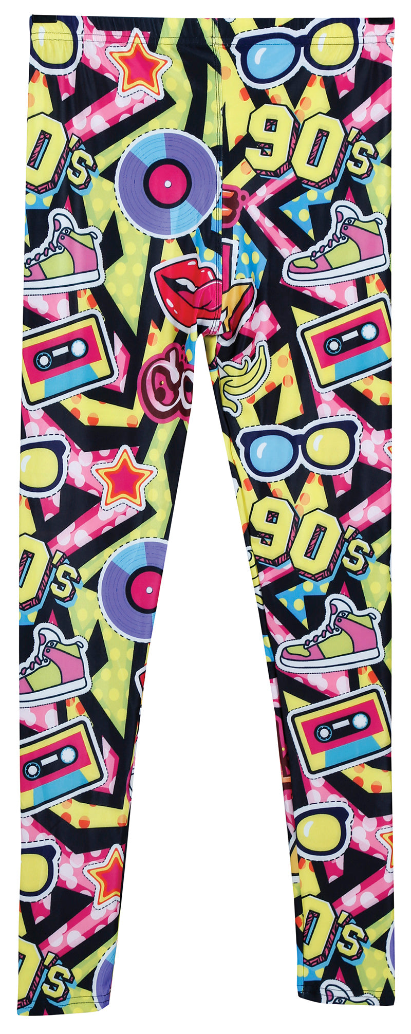 GP16442 – 90s Retro Baby Leggings Buntes Muster – Größe: 42 - 44 (L) – Farbe: Mehrfarbig