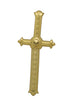 GP16444 – Vampirjäger Kreuzzepter Halloween Dekoration – Farbe: Gold / Silber