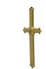 GP16444 – Vampirjäger Kreuzzepter Halloween Dekoration – Farbe: Gold / Silber