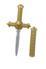 GP16444 – Vampirjäger Kreuzzepter Halloween Dekoration – Farbe: Gold / Silber