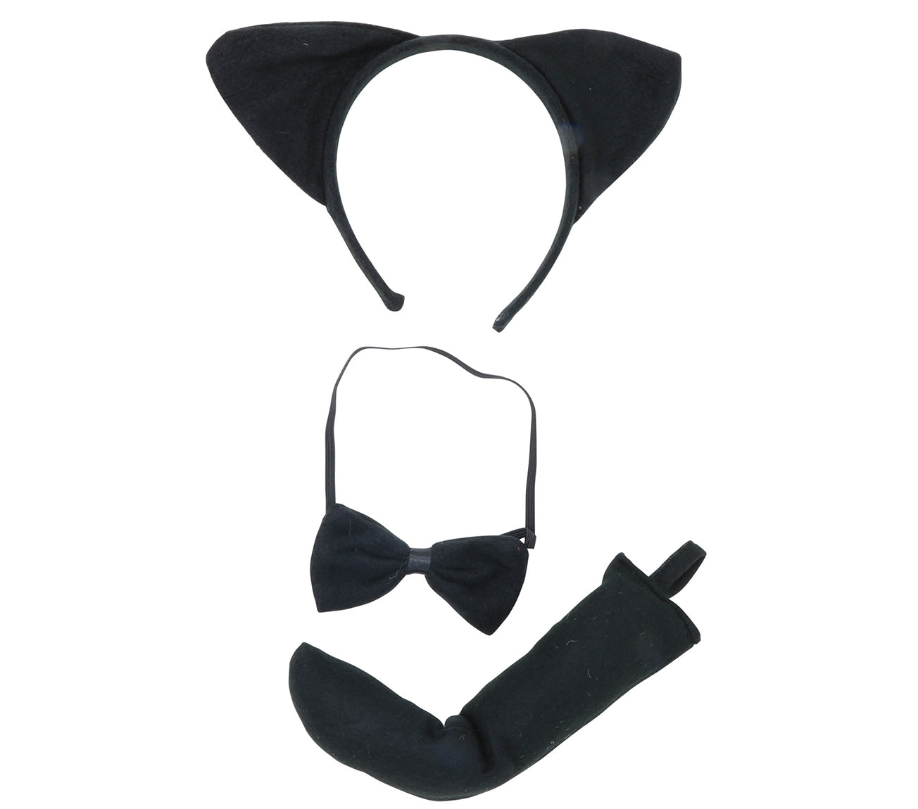 GP16476 – Tierische Eleganz Katze Ohren Schwanz – Farbe: Schwarz