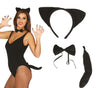 GP16476 – Tierische Eleganz Katze Ohren Schwanz – Farbe: Schwarz