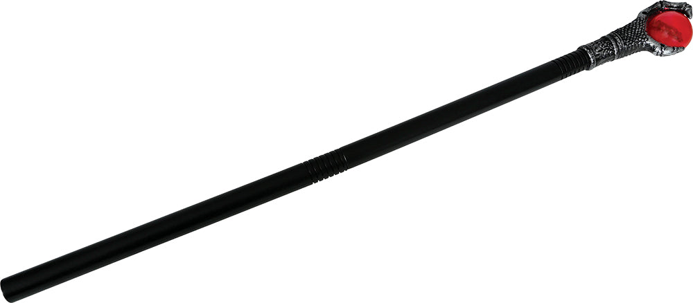 GP16483 – Mittelalter Magier Stock Mystischer Zauberer – Farbe: Schwarz / Silber