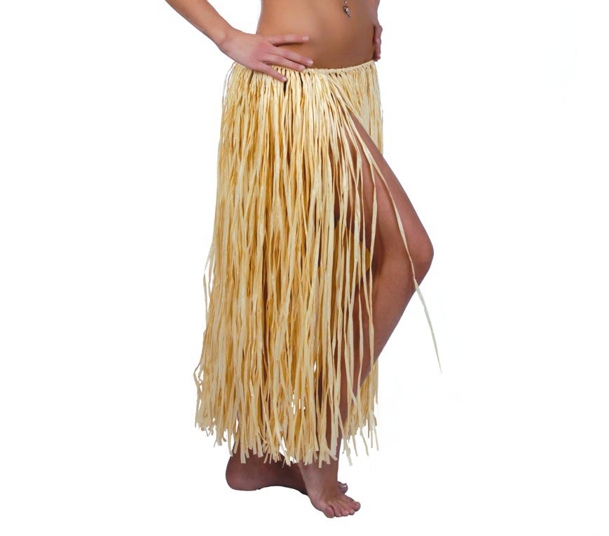 Hawaii Strohrock für Damen 75 cm