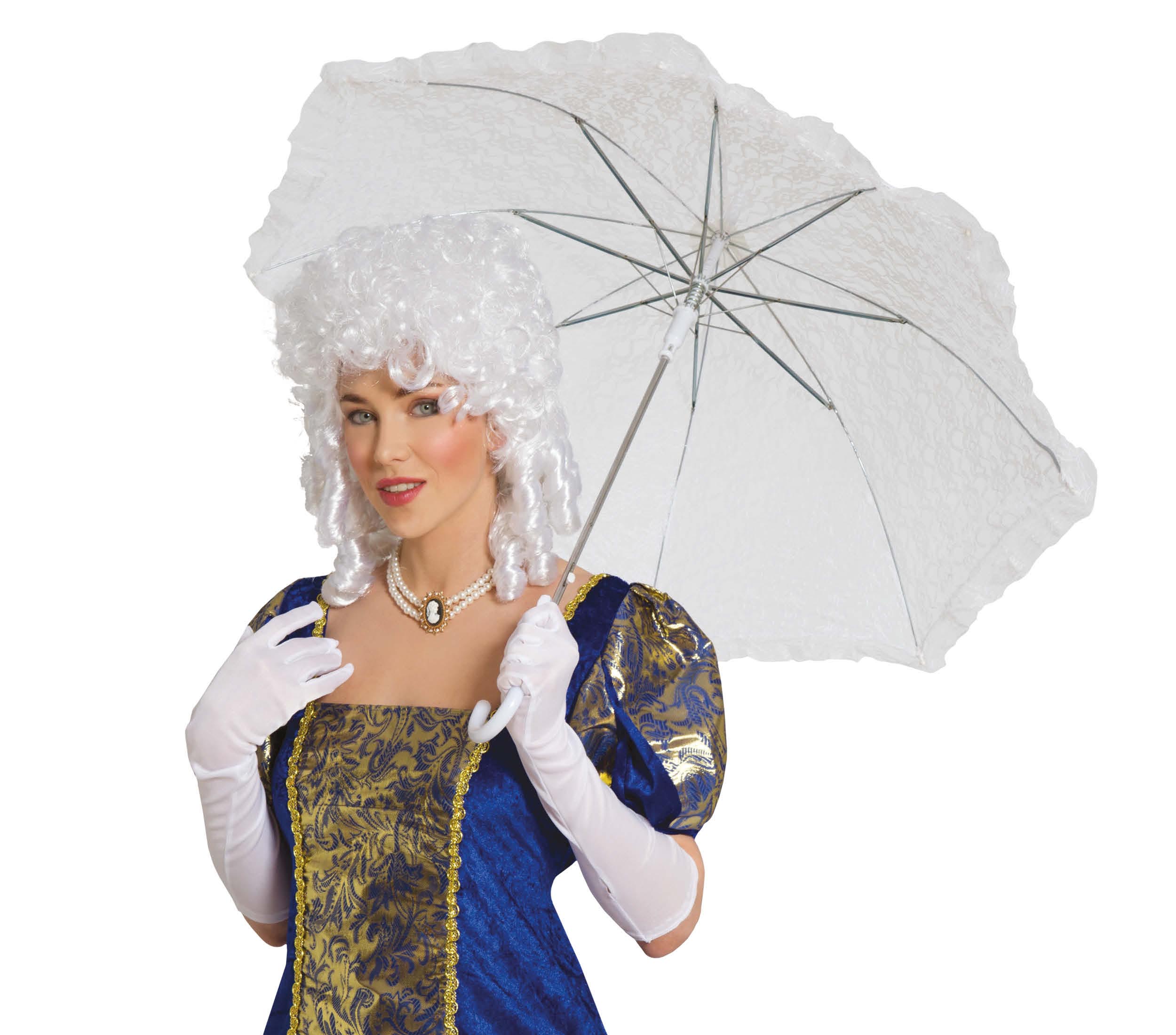 GP16499 – Musketier Sonnenschirm 19 Jahrhundert – Farbe: Weiß