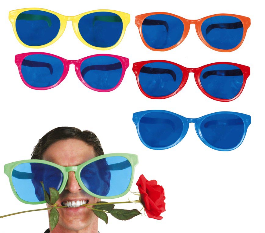 GP16502 – Clown Riesenbrille Partyspaß Farbenfroh – Farbe: Mehrfarbig