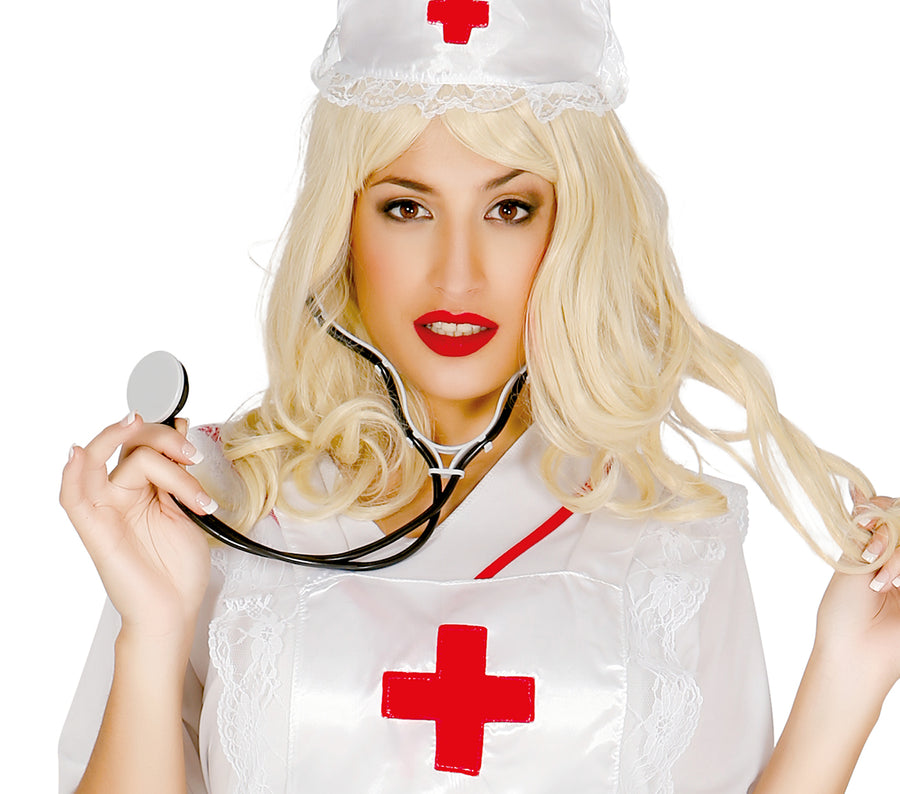 GP16513 – Arzt Krankenschwester Stethoskop Karneval – Farbe: Schwarz, Ansicht 2