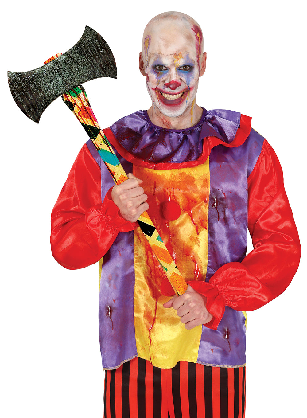 GP16519 – Clown Grusel Axt Horror Halloween Clown – Farbe: Mehrfarbig
