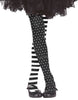 GP16558 – Clown Grusel Strumpfhosen Schwarz Weiß – Größe: 3 - 6 Jahre, 7 - 12 Jahre – Farbe: Schwarz / Weiß