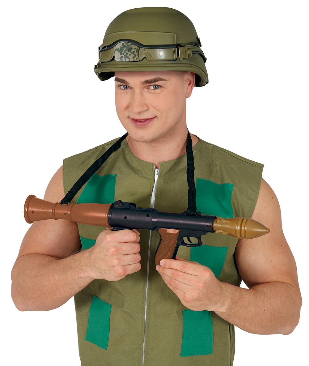 GP16597 – Militärische Karnevalskanone Kreative Partywaffe – Farbe: Braun