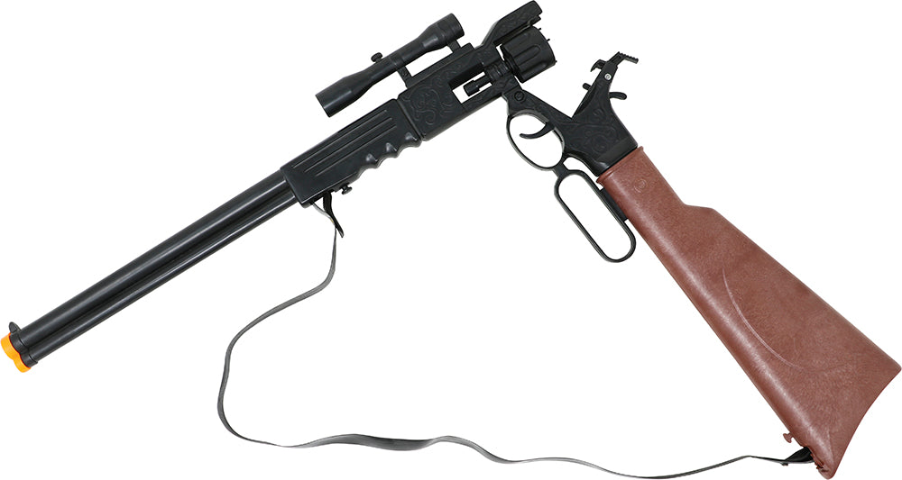 GP16602 – Cowboy Gewehr Ziel Fernrohr – Farbe: Schwarz / Braun
