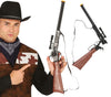 GP16602 – Cowboy Gewehr Ziel Fernrohr – Farbe: Schwarz / Braun