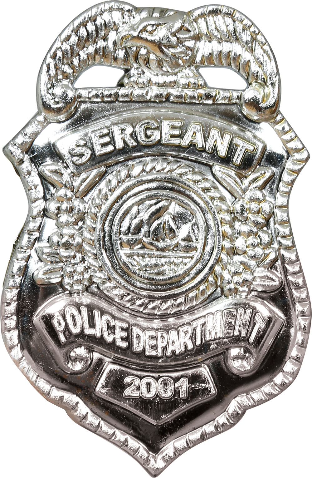 GP16617 – Polizei Karneval Kostümset – Farbe: Schwarz / Silber