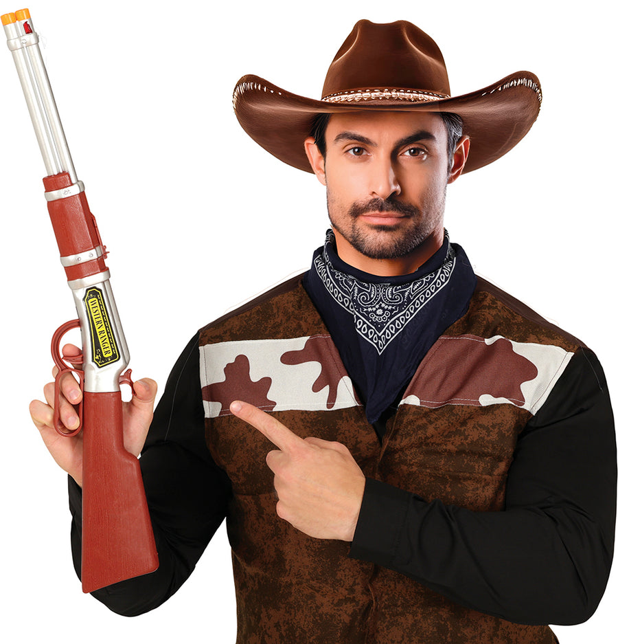 Cowboy Gewehr für Erwachsene 60 cm Western