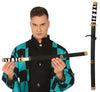 GP16639 – Ninja Samurai Schwert Scheide Kostüm Katana – Farbe: Schwarz / Silber