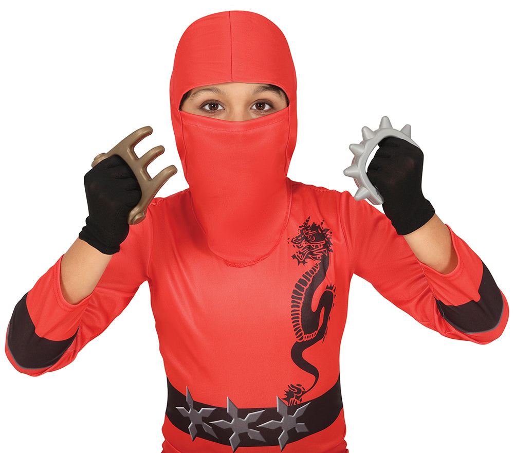 GP16648 – Ninja Ausrüstung Shuriken Kunai – Farbe: Schwarz / Silber