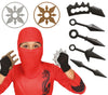 GP16648 – Ninja Ausrüstung Shuriken Kunai – Farbe: Schwarz / Silber