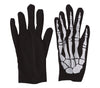 GP16667 – Skelett Hände Halloween Handschuhe – Farbe: Schwarz / Weiß