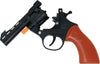 GP16671 – Polizei Karneval Revolver Western Spass – Farbe: Schwarz / Braun