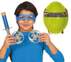 GP16721 – Superhelden Karneval Set Mit Maske – Farbe: GrÜn / Silber