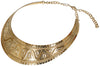 GP16745 – Aegyptische Roemerin Halskette Goldener Laubkranz – Farbe: Gold