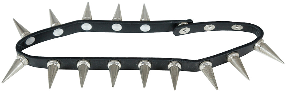GP16781 – Rock Punk Nieten Halsband Karneval – Farbe: Schwarz / Silber