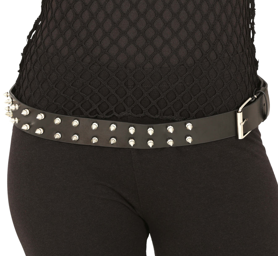 GP16785 – Rock Sado Nieten Gürtel Punk – Farbe: Schwarz / Silber, Ansicht 2