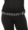GP16785 – Rock Sado Nieten Gürtel Punk – Farbe: Schwarz / Silber