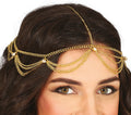 Kopfkette für Damen gold Mittelalter