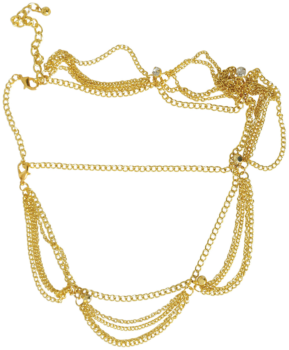 GP16818 – Prinzessin Mittelalter Kopfschmuck Karneval – Farbe: Gold
