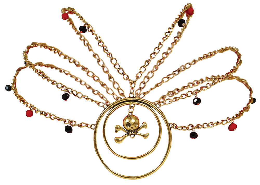 GP16822 – Piratenset Halskette Ohrringe Karneval – Farbe: Gold