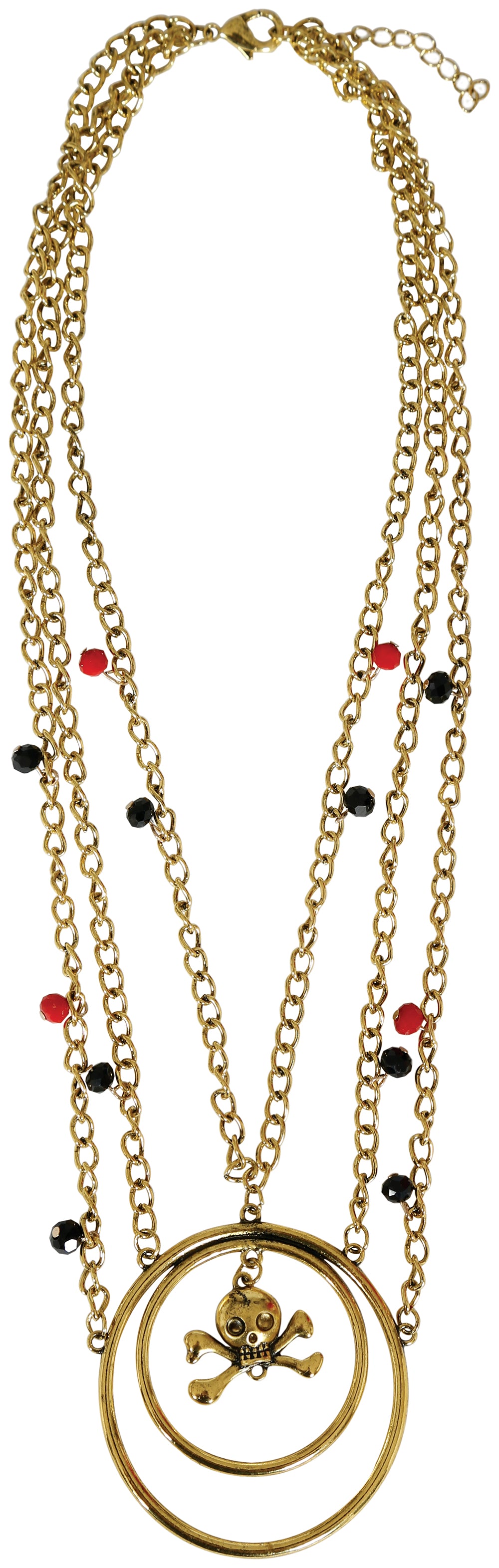GP16822 – Piratenset Halskette Ohrringe Karneval – Farbe: Gold