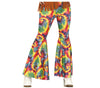 GP16826 – Hippie Bunte Schlaghose Retro Karneval – Größe: 38 - 40 (M) – Farbe: Mehrfarbig