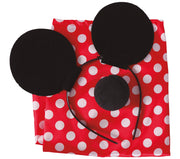 Maus Kostüm Set für Damen 4 teilig rot, Bild 2