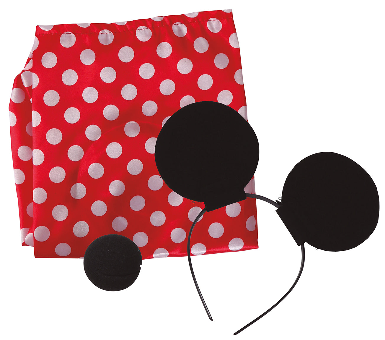 GP16838 – Maus Kostüm Set Tier Ohrenschmuck – Farbe: Rot