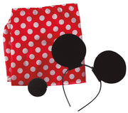 Maus Kostüm Set für Damen 4 teilig rot, Bild 3