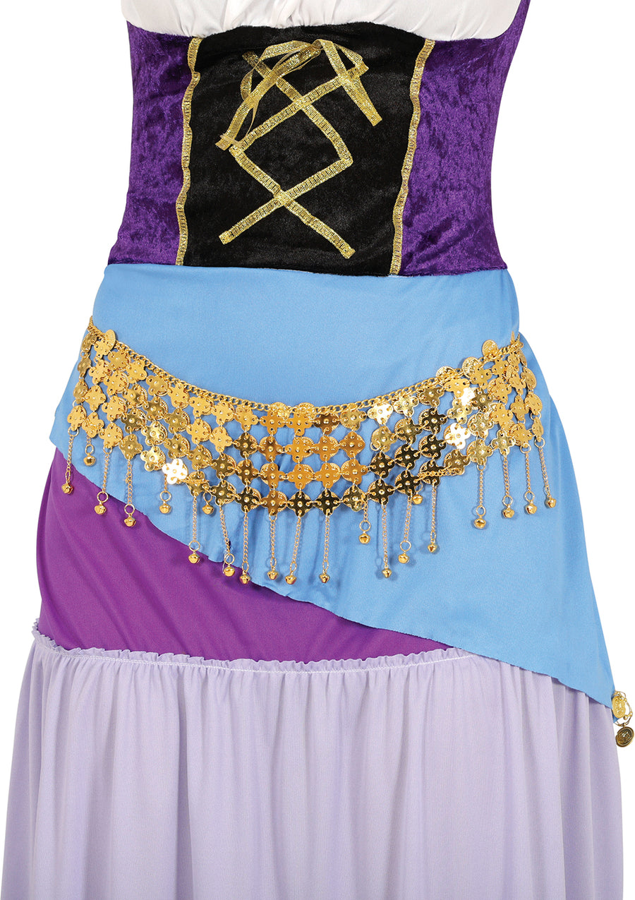GP16867 – Wüstenprinz Karneval Kostüm Accessoire – Farbe: Gold, Ansicht 2