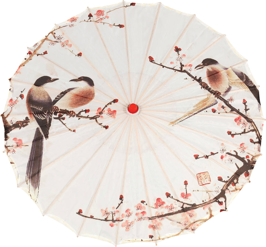 GP16890 – Asiatische Eleganz Sonnenschirm Kirschblüten – Farbe: Beige, Ansicht 2
