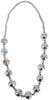 GP16892 – 70s Disco Glam Kette Funkelnde Kugeln – Farbe: Silber