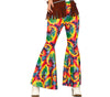GP16826 – Hippie Bunte Schlaghose Retro Karneval – Größe: 42 - 44 (L) – Farbe: Mehrfarbig