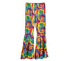 GP16826 – Hippie Bunte Schlaghose Retro Karneval – Größe: 42 - 44 (L) – Farbe: Mehrfarbig