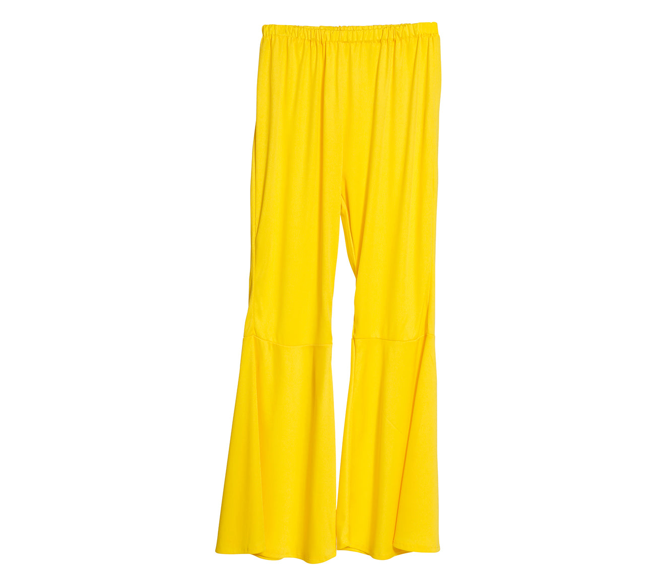 GP16856 – 70S Retro Gelb Festival Schlaghose – Größe: 42 - 44 (L) – Farbe: Gelb